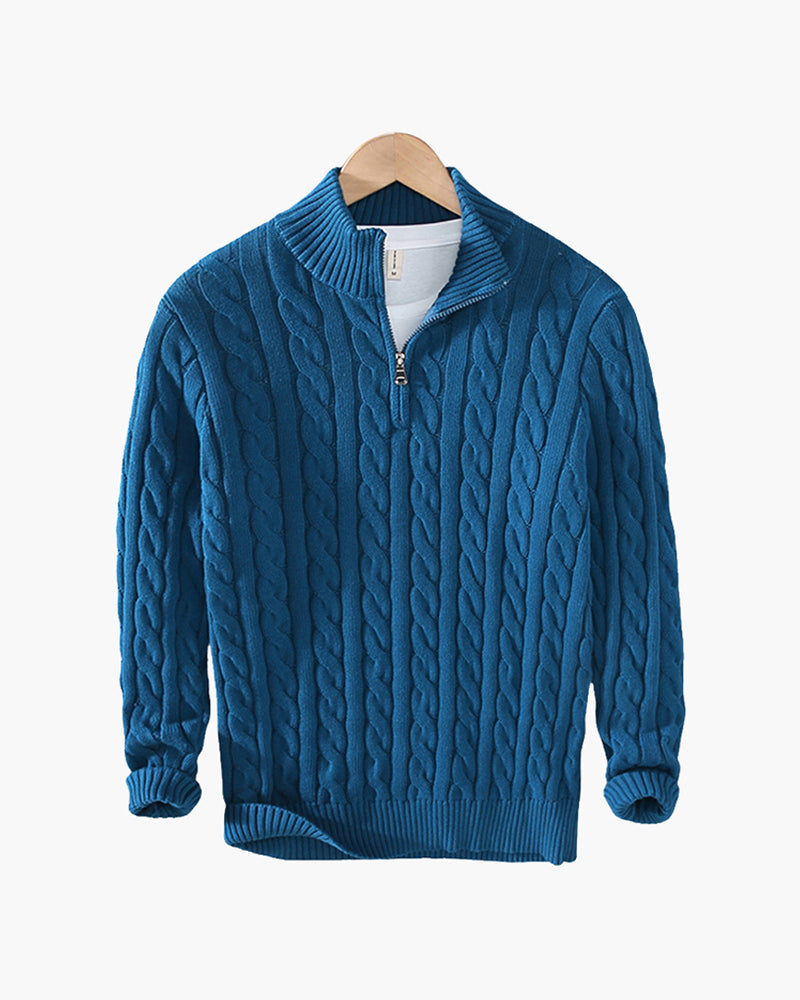 Verbier Sweater med halv lynlås